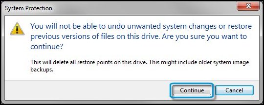 Deleting-all-restore-points