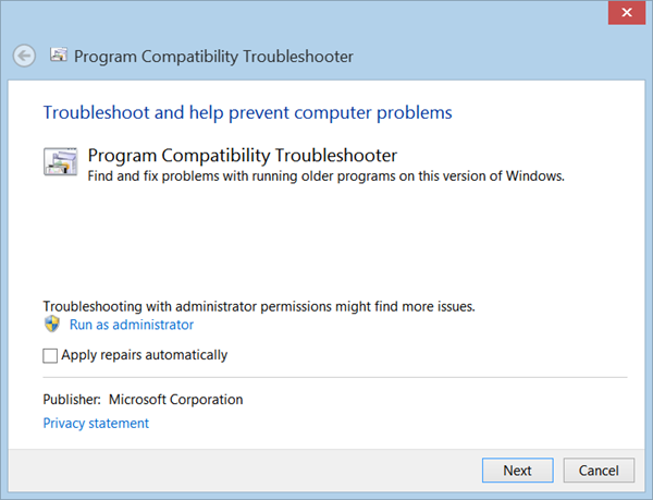Program-Troubleshooting-Compatibility