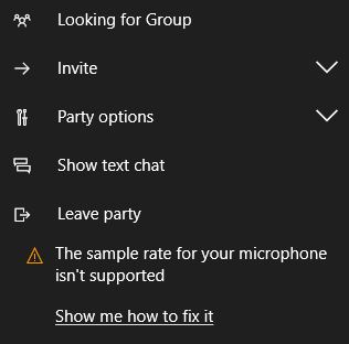 Sample Rate for Your Microphone isn’t Supported