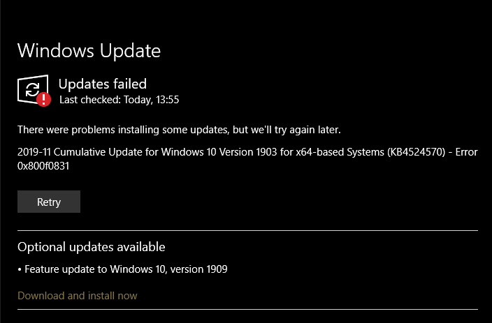 Windows-10-Cumulative-Update-KB4524570-Failed-to-Install-Error
