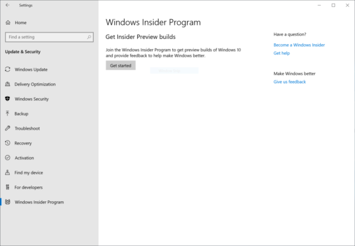 windows insider update