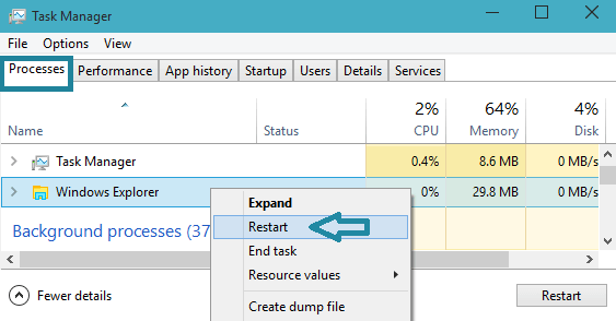 Restart-Windows-Explorer