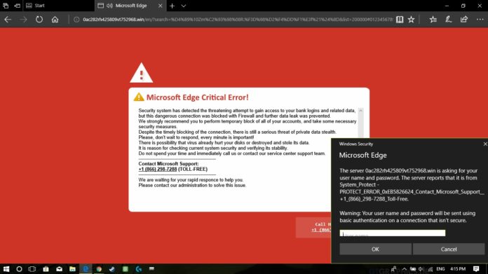 Fix Microsoft Edge Critical Error Pop-up Scam