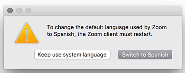 Change Zoom Language Desktop