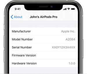 Find the Serial Number of your AirPods on your iPhone Settings
