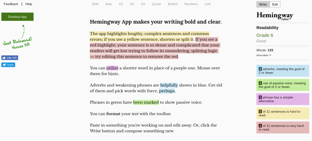 Hemingway Homepage