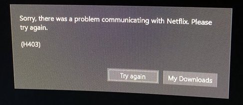 Fix Netflix Error Code H403