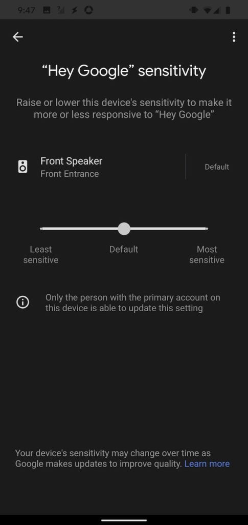 How to Change Google Assistant's Sensitivity Settings