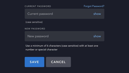 Change Disney Plus Password