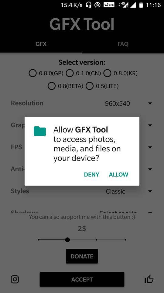 GFX Tool Access PUBG