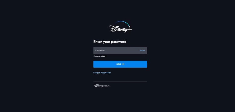 Reset Disney Plus Password