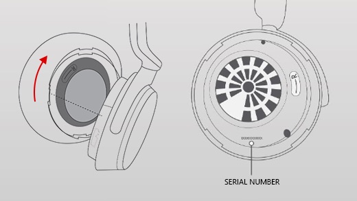 Find-the-Serial-Number-in-the-Surface-Headphones