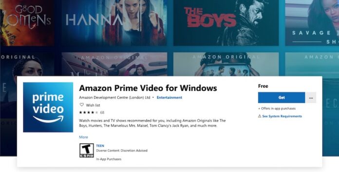 amazon prime video windows app download