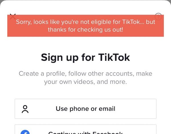 Why Do Users Get Not Eligible Issue Error on TikTok