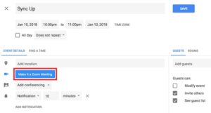 How to Add Zoom Calls or Meetings to Google Calendar Event