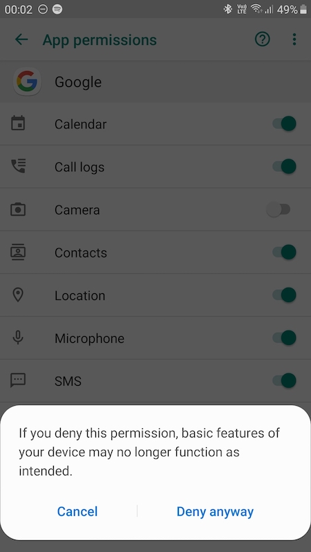 Disable-Microphone-Permissions-for-Google-App-on-Android