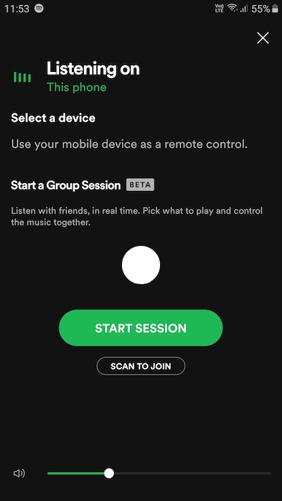 Join or Start a Spotify Shared-Queue Group Session