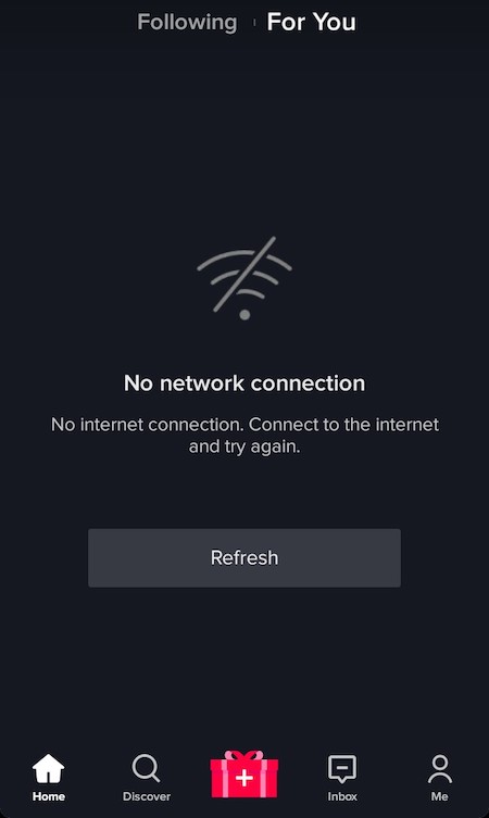 How To Fix No Network Connection Error Message On Tiktok Users are seeing no network connection internet error message on the tiktok app. to fix no network connection error