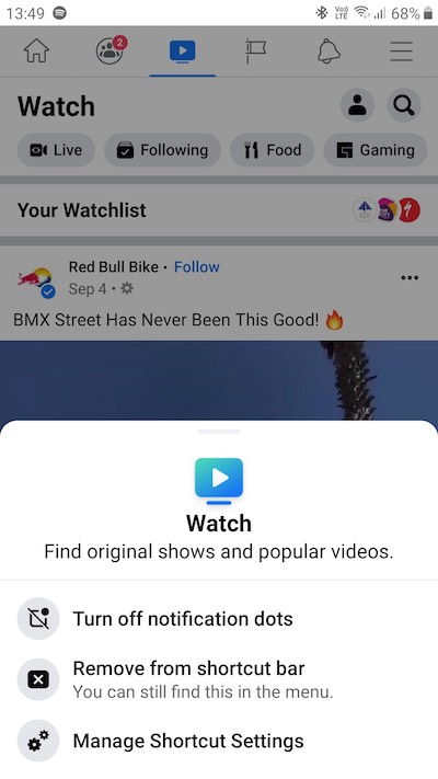 Disable The Continue On Watch Feature On Facebook Videos