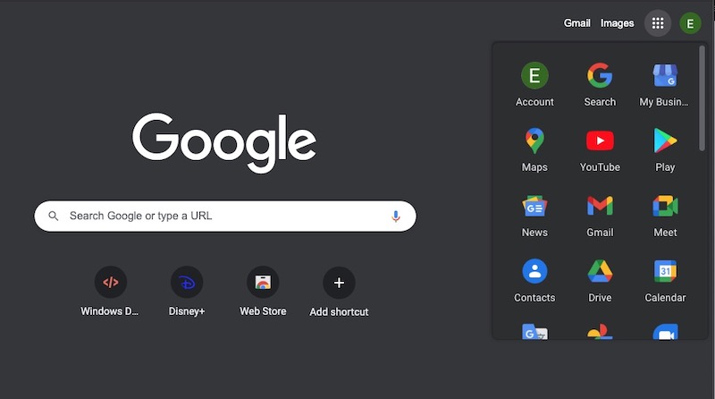Google-Chrome-Homepage