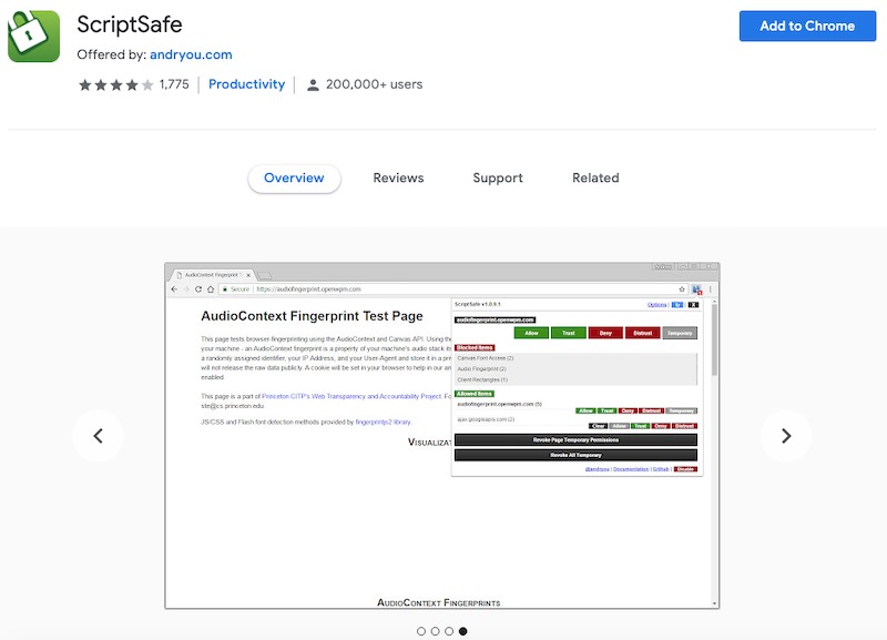 Prevent-IP-Leaking-on-Google-Chrome-using-ScriptSafe-extension