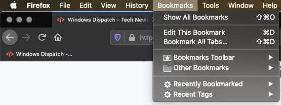 Bookmarks-on-Firefox-Browser