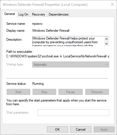 Set-Windows-Defender-Firewall-Startup-Type-to-Automatic