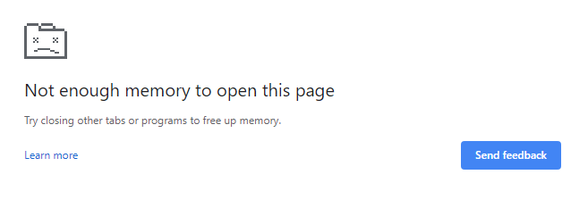 Aw-snap-Not-enough-memory-to-open-this-page-Google-Chrome-error-on-PC