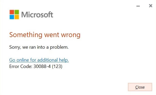 Fix-Something-went-wrong-Error-code-30088-4-Go-online-for-additional-help-Microsoft-Office-Installation-Issue