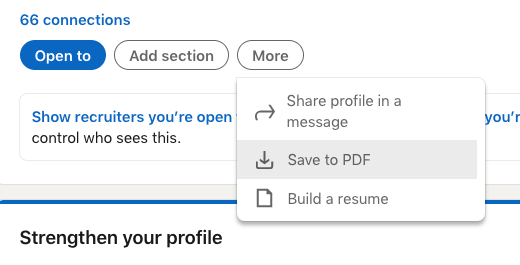 How To Build Or Create Pdf Resume From Linkedin Profile