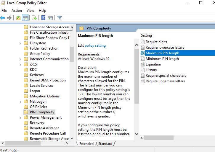 PIN-Complexity-Settings-in-Group-Policy-Editor