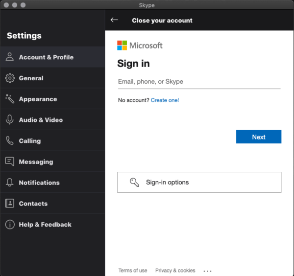 How to Delete your Skype Account without Closing Microsoft Account