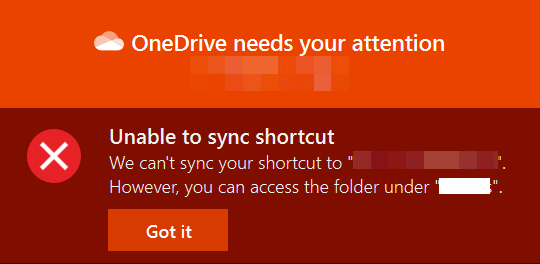 OneDrive-needs-your-attention-Unable-to-sync-shortcut-error