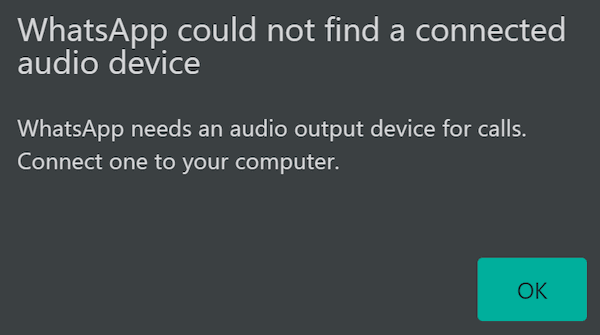WhatsApp-could-not-find-a-connected-audio-device