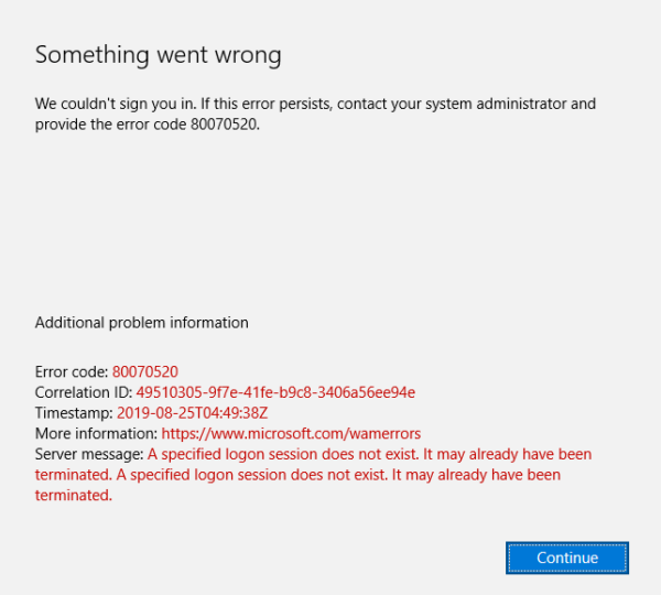 Fix Microsoft Teams Login Error Code CAA5004B or 80070520
