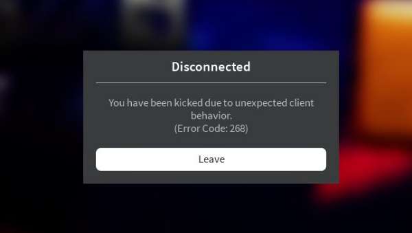 You have been kicked due to unexpected client behavior