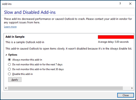 How to Disable Outlook Add-ins
